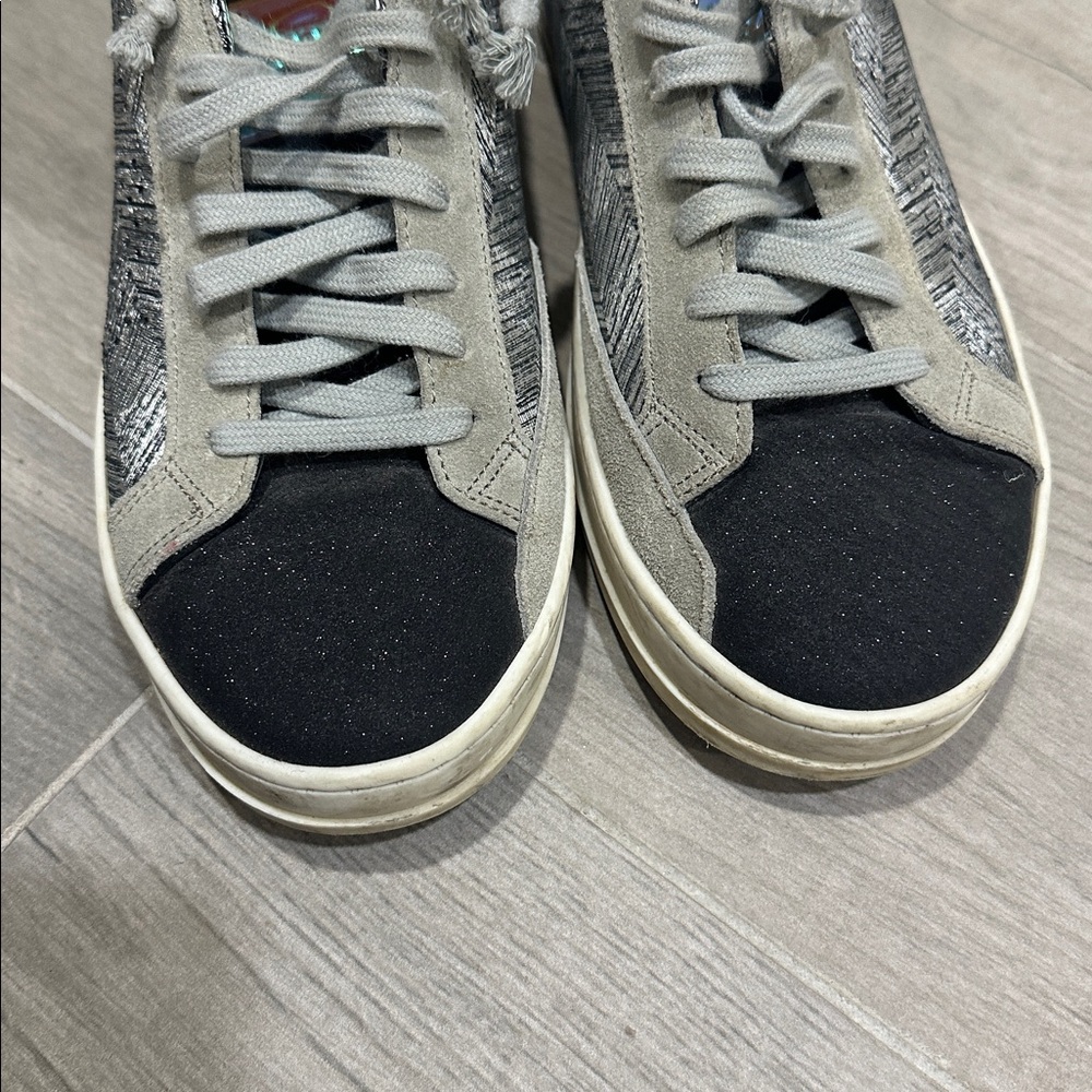 P448‎ Gray Patterned Sneakers Size 38 - Picture 6 of 8